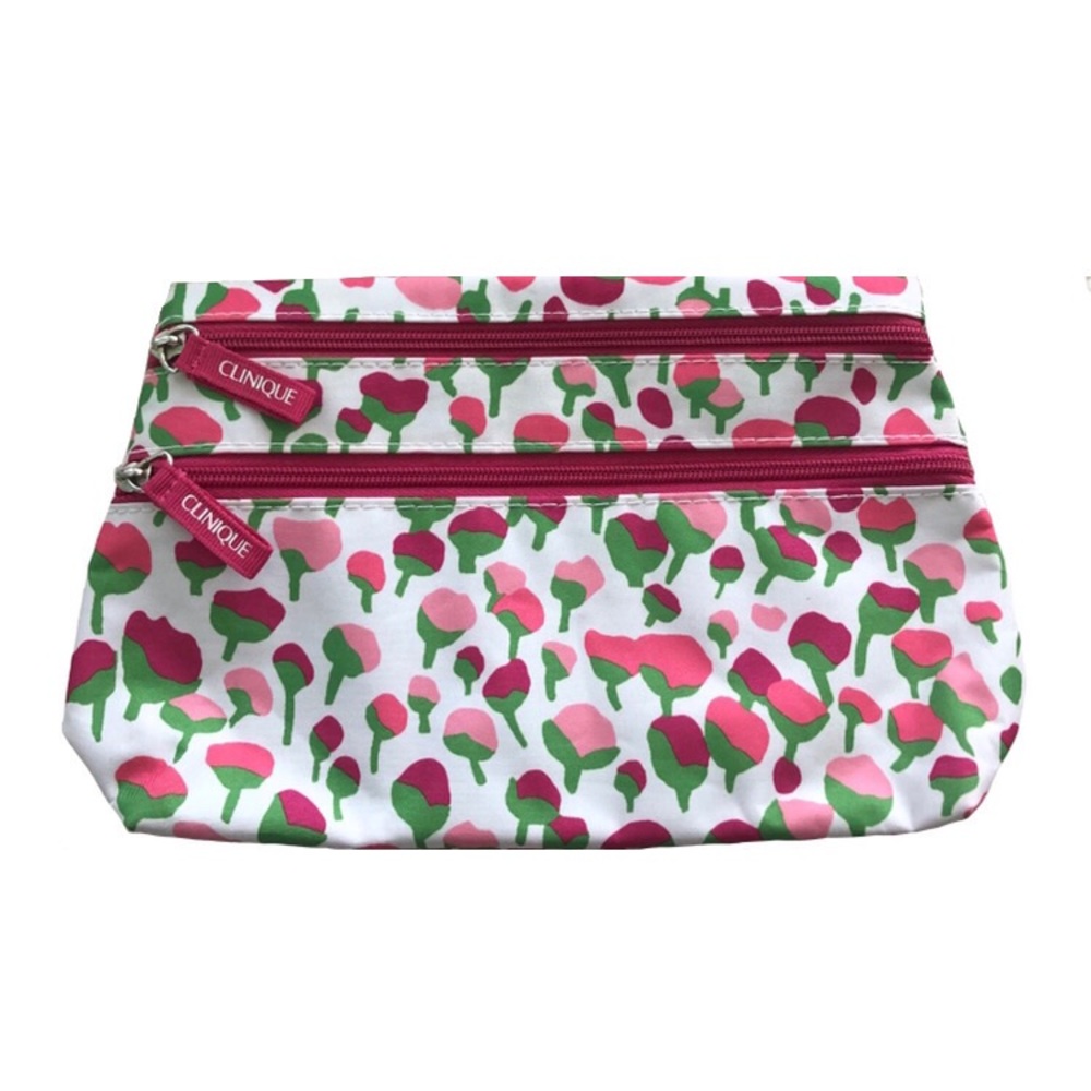 NEW Pink Flowers Makeup bag